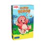 "KLEINE DINOS" in großen Buchstaben, darüber "HABA". Ein rosa Dinosaurier schlüpft fröhlich aus einem Ei, umgeben von Natur.