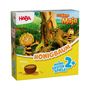 „HABA“, „Die Biene Maja“, „HONIGBAUM“, „MEINE ERSTEN SPIELE 2+“. Zeichnung: Biene Maja neben einem Baum.