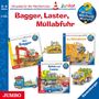 Andrea Erne: Wieso? Weshalb? Warum? junior. Bagger, Laster, Müllabfuhr, CD,CD,CD