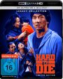 Text: "4K ULTRA HD", "Blu-ray", "Legacy Collection", "Erstmals in 4K!", "FSK ab 16 freigegeben", "Hard to Die", "Limited Edition". Illustration: Mehrere Personen, dramatische Szene.