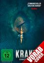„STIMMUNGSVOLLER 'CREATURE-HORROR'“, FSK-Logo ab 12, rotes „VORAB COVER“ Banner, Kanu über riesigem Unterwasserauge.