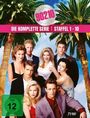 "Die komplette Serie | Staffel 1-10" und "FSK 12 freigegeben". Acht Personen vor Palmen.