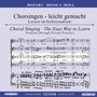 : Chorsingen leicht gemacht - Wolfgang Amadeus Mozart: Messe c-moll KV 427 "Große Messe" (Tenor), CD