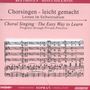 : Chorsingen leicht gemacht - Ludwig van Beethoven: Missa Solemnis op. 123 (Sopran), CD,CD