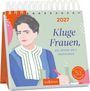 2027, Kluge Frauen, die unsere Welt inspirieren. Illustration von Marie Curie mit Laborutensilien, Logo von arsEdition.