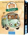 „Meine OTTO Reisespiele“ ist der Titel. Eine Illustration zeigt einen Bus mit fröhlichen Kindern und einem Vogel.