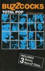 „BUZZCOCKS TOTAL POP 1977-80: Rare, Live and Great. Includes 3 Bonus Non-LP Titles.“ Oben sind blaue Fotocollagen.