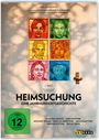 "Heimsuchung: Eine Jahrhundertgeschichte" steht groß oben. Darunter bunte Gesichter in sechs Fenstern, daneben ein Türgriff.