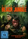 Text oben: "OPERATION BLACK JUNGLE". Darunter zwei bewaffnete Personen vor einem dichten, grünen Dschungelhintergrund.