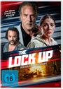 „Don Johnson versprüht pure Bedrohung“, darunter drei Personen, darunter Explosion und Text „The Lock Up“.
