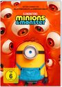 „Mit den Stimmen von Bill & Tom Kaulitz und Christoph Waltz. Minion in Jeans vor orangefarbenen Augen.“