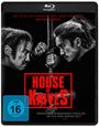 DVD-Hülle: "House of Knives" in roten Großbuchstaben. Zwei Personen mit Schwertern in intensivem Blickduell. FSK 16.
