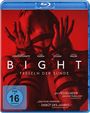 Oben: "Bight Fesseln der Sünde". Schauspielernamen darunter. Rotes Bild zeigt gefesselte Hände. FSK 16 Symbol links.