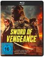 "Sword of Vengeance" in gelber Schrift. Drei Krieger, einer mit Sonnenbrille, vor dramatischem Himmel. FSK 16.