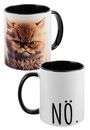 : Tasse: Katze - nö - innen schwarz, Div.