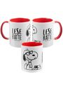 : mug - Leseratte - inner red, Div.