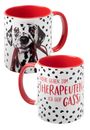 : mug - DOG -Gassi - inner red, Div.