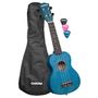 : Soprano Ukulele Linden Blue (incl. Bag unpadded, 3 Picks), Div.