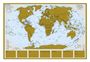 Heinrich Stiefel: Scratchmap/Rubbelkarte THE WORLD, KRT
