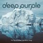 „deep purple“ oben, „The infinite B-Sides And Bonus Songs“ unten, Gesichter in einen Eisberg gemeißelt.