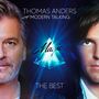 "Thomas Anders sings Modern Talking, Magic, The Best", zwei Männergesichter, Lichtstrahlen und blaue Pyramide im Zentrum.