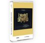 "Lynyrd Skynyrd - Live in Atlantic City" in goldener Schrift auf schwarzem Hintergrund, gelber Umschlag, Kassette.