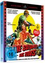 Text: "KULT-KLASSIKER", "UNGSCHNITTEN", "DIE SÖLDNER DES TODES", "Regie: Alan Birkinshaw", "2 DISC EDITION", "UNCUT FASSUNG". Eine aufregende Illustration mit Soldaten im Dschungel.