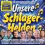"Unsere Schlager-Helden" in großen Buchstaben, Porträts von bekannten Schlagersängern darunter.