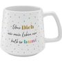 : GRUSS & CO Tasse Konisch, Motiv "Ohne dich wäre mein Leben nur halb so bunt", Div.