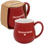 : GRUSS & CO Tasse bauchig graviert "Herzensmensch", Div.