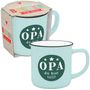 : Becher in Emailloptik "Opa du bist toll!", Div.
