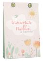 „Wundertüte für Mädchen. Zur Erstkommunion.“ Pastellfarben, Sonne, Blumenmuster.