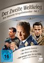 "Der Zweite Weltkrieg: Drei deutsche Kriegsfilmklassiker - Vol. 2." Vier Männer in Militäruniformen und Flugzeuge im Hintergrund.