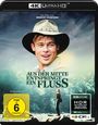 Text: "Ein Film von ROBERT REDFORD", "AUS DER MITTE ENTSRINGT EIN FLUSS", "FSK ab 6 freigegeben". Mann mit Hut lächelt.