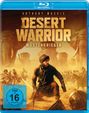 Text: "Anthony Mackie, Desert Warrior, Wüstenkrieger, FSK ab 16 freigegeben." Illustration von Kriegern und Elefanten in der Wüste.