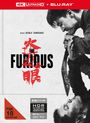 FSK 18 beantragt. "The Furious" in kräftigen Buchstaben mit asiatischen Zeichen. Zwei Männer in intensiver Szene.