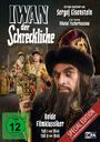 Das Plakat zeigt „IWAN der Schreckliche“. Texte: „Ein Kino-Zweiteiler von Sergej Eisenstein“, „Beide Filmklassiker“, FSK 12.