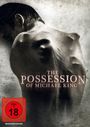 Text: "The Possession of Michael King" und "FSK ab 18 WENDECOVER". Ein Mensch mit verzerrtem Rücken in düsterer Atmosphäre.