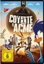 Text: "COYOTE VS ACME", "Will Forte", "Lana Condor", "Willi Kojote", "und John Cena". Cartoon-Charaktere in dynamischen Posen.