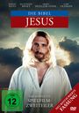 "Die Bibel: Jesus", "Der komplette Spielfilm-Zweiteiler", "FSK ab 12", "Neu restaurierte Fassung". Gesicht eines Mannes.