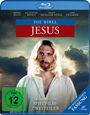 Text: "Die Bibel: Jesus", "Der komplette Spielfilm-Zweiteiler", "FSK ab 12", "Neu restaurierte Fassung".  
Ein Mann mit langen Haaren in weißem Gewand.