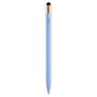 Text "CEDON", ein hellblauer Stift mit goldener Kappe und schwarzem oberen Ende, vermutlich ein Touchpen.