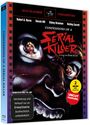 Text: "Confessions of a Serial Killer", "Vermietung und Verkauf nur an Erwachsene", "Uncut Fassung". Illustration: Schreiendes Gesicht in Pupillen.