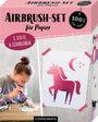 : Airbrush-Set für Papier, Div.