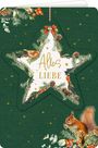: Weihnachtskarte mit Anhänger - Alles Liebe, Div.