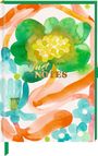 : Notizbuch DIN A5 - Just Notes (Green Flower), Div.