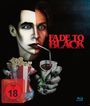 Text: "FADE TO BLACK", "FSK 18". Illustration: Halb geschminktes Gesicht mit Popcorn und Getränk.