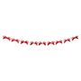 Girlande 3D Schleifen, Rot/Gold, FSC MIX, Div.