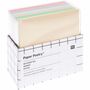 "Paper Poetry*, Notizzettel, 400 Sheets, 6 Colours." Verpackung mit mehrfarbigen Notizzetteln.