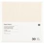 „Paper Poetry* Japanisches Origamipapier, 1 Farbe, 15x15 cm, 51,6g/m², 30 Blatt, Ivory, strukturiertes Papier.“